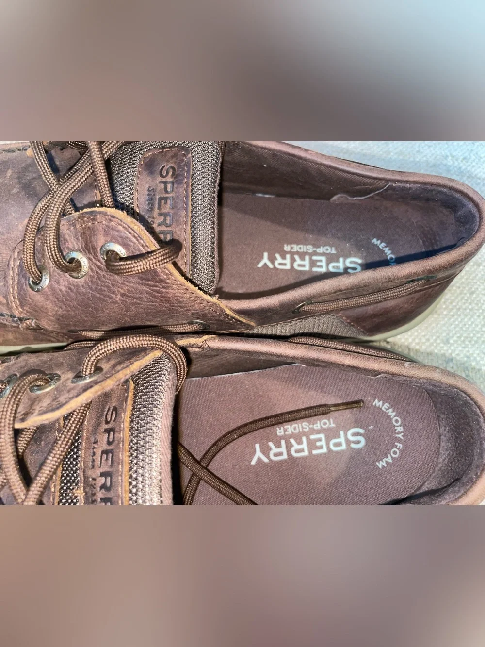 Sperry Men’s Brown Leather Boat Shoes